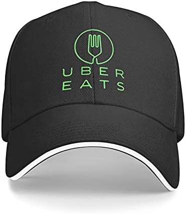 Uber-Eats Hat Unisex lavado Caminho de caminhão Snapback ajustável Running Sports Dad Dad Hat