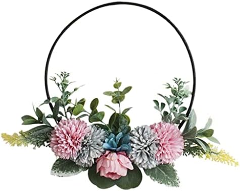 N/A Flor Wreath Wreath Floral Wreaths Floral Garland Artificial Spring para Decoração de Festas de Casamento da