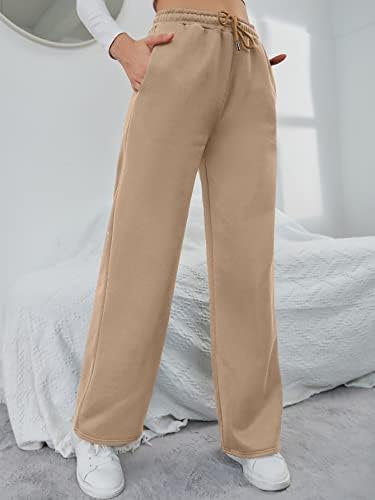 SOLY HUX HUX Feminino Elastic de altas calças de cintura alta com bolso