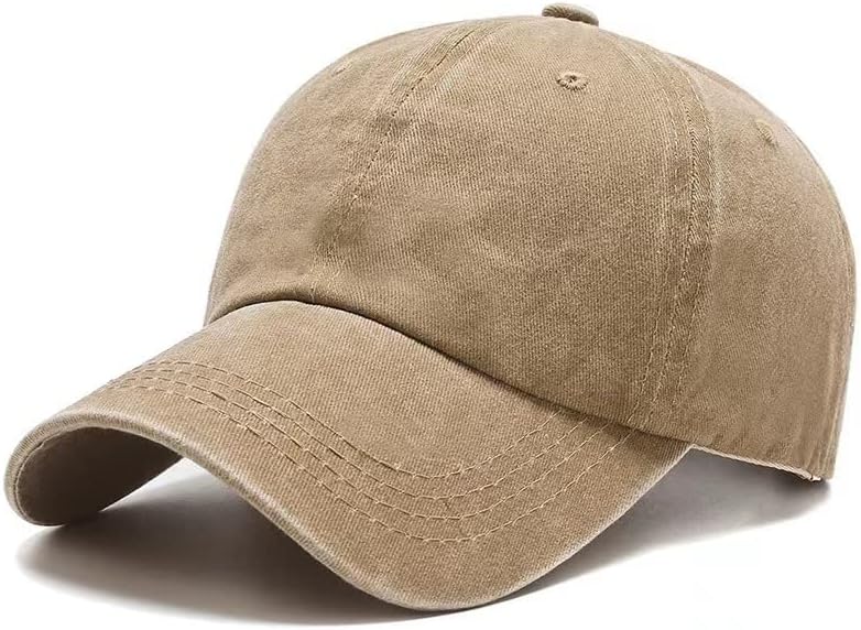 Justyling Cotton Unissex Vintage Baseball Cap - Chapéu unissex angustiado lavado ajustável - Chapéus