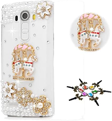 Caixa de telefone de Stenes Bling Compatível com LG K22 Case - Stylish - 3D Made [série Sparkle] Flores