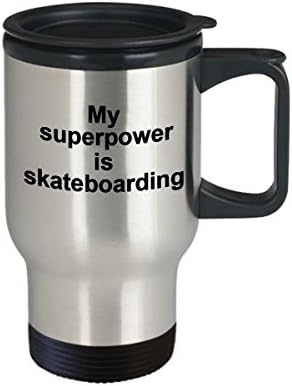 Minha superpotência é caneca de skate - presente de amigo -trabalho - Grente exclusivo para viagens