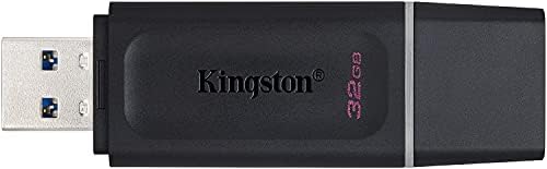 Kingston 32 GB DataTraveler Exodia USB 3.2 100MB/S Flash Drive DTX/32 GB Pacote com cordão de Goram Black