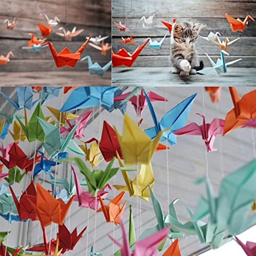 Kits de nuobesty kits 50 folhas de papel origami artesanato de papel dobrável cores de papel quadrado