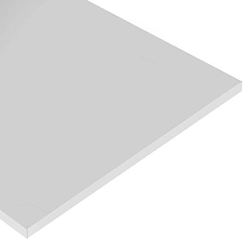 Taicheut 2 pacote de 6 x 12 polegadas de alumínio retângulo, 1/4 de polegada de espessura 6061