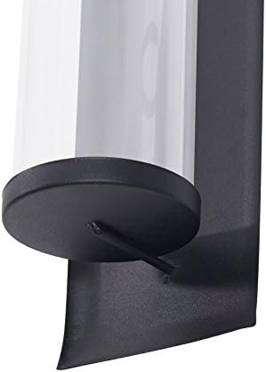 Danya B Metal Pillar Vellances com inserções de vidro - um sotaque de parede retângulo de ferro forjado,
