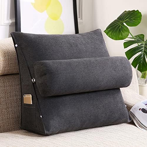 SOFA Back Cushions para Couch Almofadas de leitura macia para sentar na cama para travesseiro de cunha