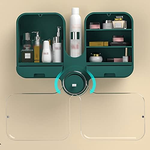 Banheiro do organizador de maquiagem de Brewix pendurado em grande capacidade Caixa de armazenamento cosmético Sundries