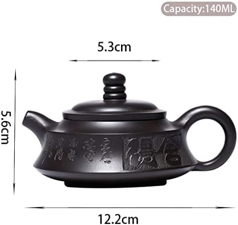 Uxzdx 140ml yixing argila roxa tuapots the thankmade zisha tea ball hole filtro beleza beleza chinear