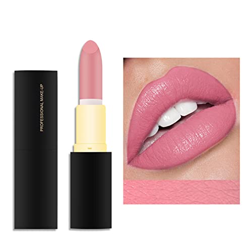 Lipstick vintage 24 cores de veludo batom liso de longa duração e impermeabilização non stick copo nude lip makeup
