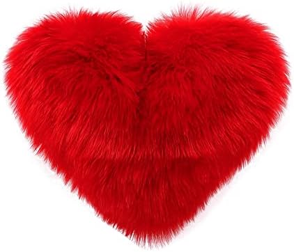 Travesseiro de coração fofo, travesseiros decorativos em forma de coração vermelho, travesseiro decorativo,