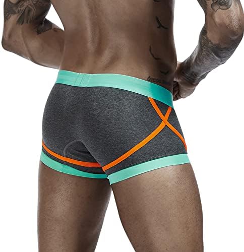 Boxers para homens que combinam com calças de impressão colorida de casa de homens de pijamas
