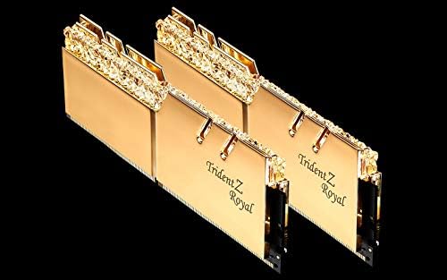 G.Skill Trident Z Royal Series [Gold] 16GB 288 pinos SDRAM DDR4 3200 CL16-18-18-38 1,35V Modelo de memória de