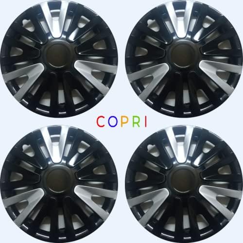 Conjunto de Copri de tampa de 4 rodas de 4 polegadas de 14 polegadas Black Hubcap Snap-On Fits Hyundai