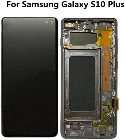 AMOLED ORIGINAL PARA SAMSUNG Galaxy S10 Plus LCD Display com quadro preto SM-G975F G975A G975W