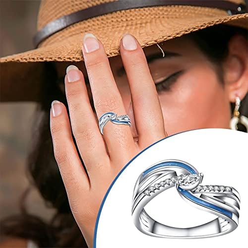 2023 Novo anel de jóias de moda moda de moda moda anéis de dedo de dedo prateado para mulheres Tamanho do anel