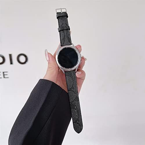Junghoo Designer Compatível com Samsung Galaxy Watch 5 Pro 45mm/ Relógio 5 40mm 44mm/ 4 Banda 40mm 44mm, Galaxy Watch 4 Banda clássica de 42mm 46mm, 20mm de couro de luxo para galáxia Relógio 4 mulheres