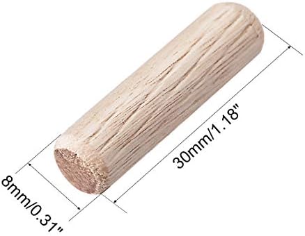 UXCELL 0,31 x1.18 Pino de madeira de madeira de madeira