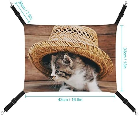 Gato com chapéu de galho de estimação de animais de estimação confortável e ajustável de cama para pequenos animais