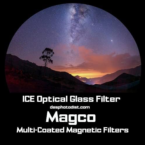 ICE MAGCO 72mm-82mm Adaptador de filtro de anel de passo magnético 72 82