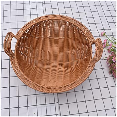 Cesto de cesta de lanches cesto redondo cesta de cesta seca cesta seca cesta de água frutas cesta de pão