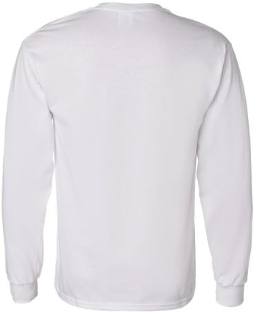 Gildan mens 5,3 oz. Camiseta de manga longa pesada G540 -white l