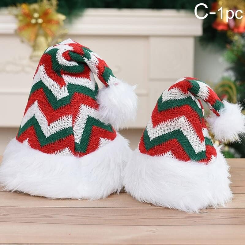 Decorações de Natal placar de porta, ano novo Papai Noel chapéu de natal de Natal, engrosse algodão chapéu de natal decoração de feliz natal