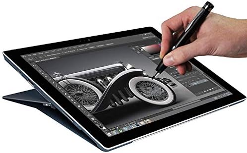 Navitech Silver Mini Fine Point Digital Active Stylus Pen compatível com o Acer Iconia One 10 polegadas