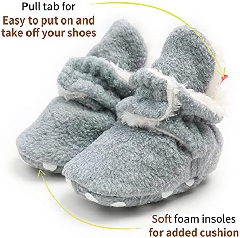 Botas de lã para bebês recém-nascidos chinelos quentes e aconchegante botas de inverno