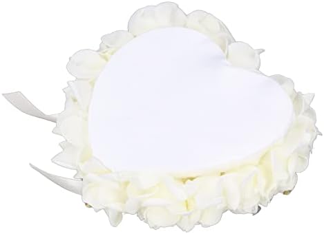 AuNmas Romantic Wedding Jewelry Case, fitas de travesseiro de casamento Design para casamentos ao ar