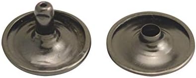 Fenggtonqii bronze bronze tampa dupla fascinam tampa de metal tubular tampa 15 mm e pacote de 8 mm de 40 conjuntos