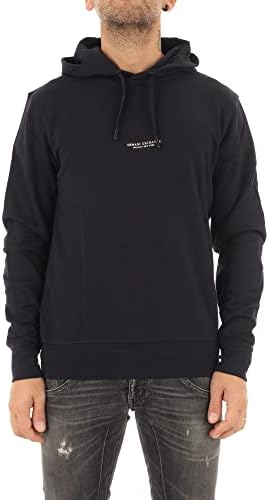 A | X Armani Exchange mass camiseta com capuz masculino com logotipo traseiro da frente