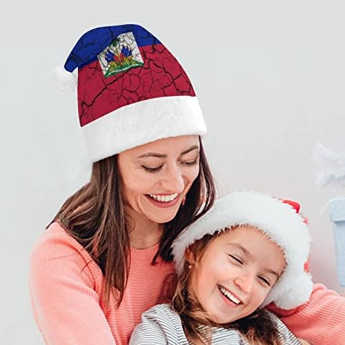 Vintage Haiti Bandi Plelight Christmas Hat de chapéu de Papai Noel e Belos chapéus com borda de pelúcia e decoração de natal de conforto
