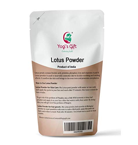 Presente de Yogi | Lotus Flower Powder | Nelumbo nucifera | 8 oz | Pétalas de lótus puro