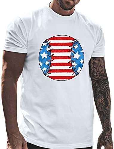 Xxbr masculino de bandeira da independência da independência masculino ginástica esportiva de ginástica esportivo de camiseta casual Camisa de manga curta estrelas e listras tops henley camise