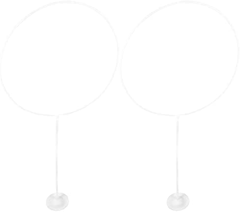 ABOOFAN 8pcs coluna redonda Stands kit exibição de estampa de partido Propõe arco racks círculos portadores de balão em forma de decorões leves guirlanda com colchetes na vertical para mulheres