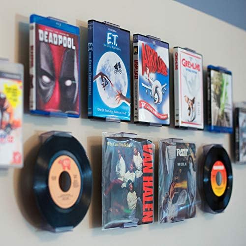 Colecionador DVD Mount 1 pacote, videogames, 45 discos e Blu-rays, suporte de prateleira ou montagem na parede,