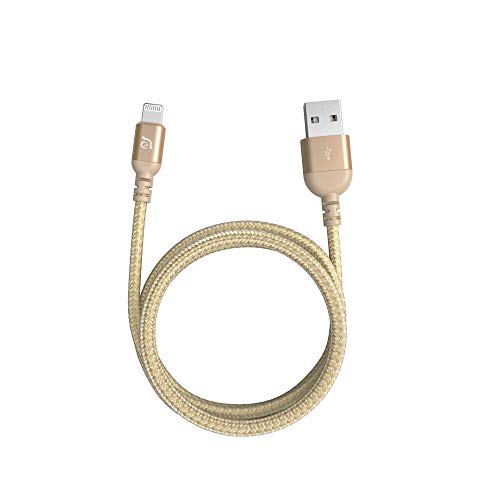 Adam Elements Nylon Sixided Lightning Cable, MFI certificado para iPhone 11 Pro Max, iPhone XS, iPhone