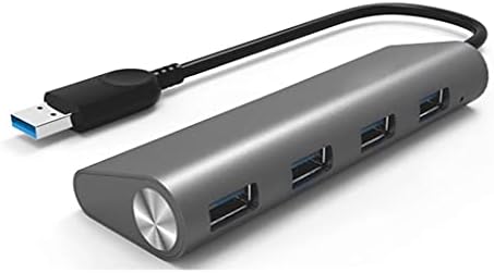 Lhllhl 4-porta USB 3.0 Alumínio Hub multifuncional Adaptador de alta velocidade para laptop