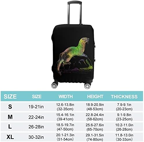 Colorido de leão-marinho de viagens de bagagem de bagagem protetor protetor elástico lavável tampas