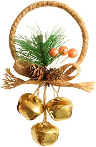 Sinos de Natal Jingle sinos com recorte de estrelas grandes ornamentos de Natal de férias sinos decorativos para