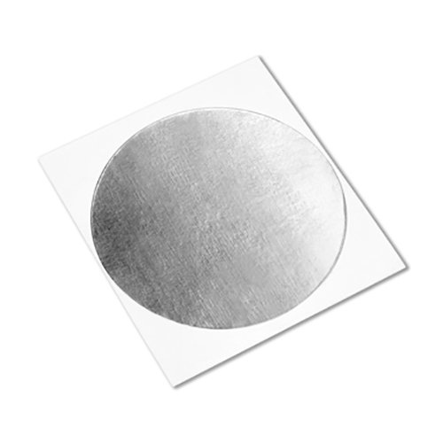 3m 1120 fita de papel alumínio prateado com adesivo acrílico condutor, círculos de 2 de diâmetro