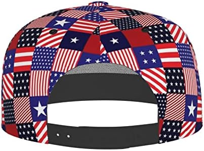 LVGOOKI Bandeira americana fofa Cap bonitinha dos EUA Flag Haps Baseball Chapéus engraçados Chapéus ajustáveis