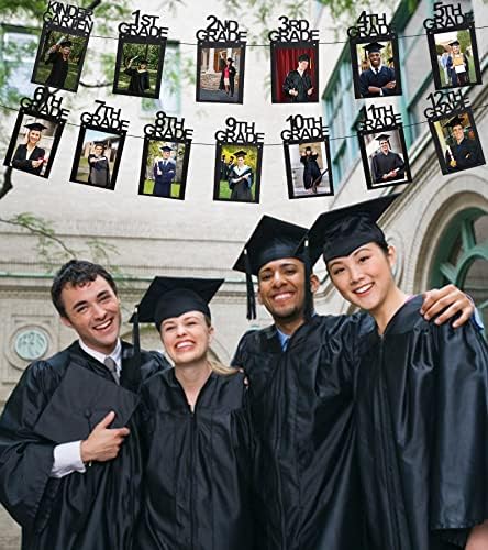8x10 Banner de fotos de graduação para decorações de graduação Classe de 2023 Decorações de festa de pós-graduação,