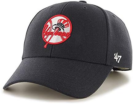 '47 York Yankees MVP Hat Cap Navy/Hat & Bat Logo