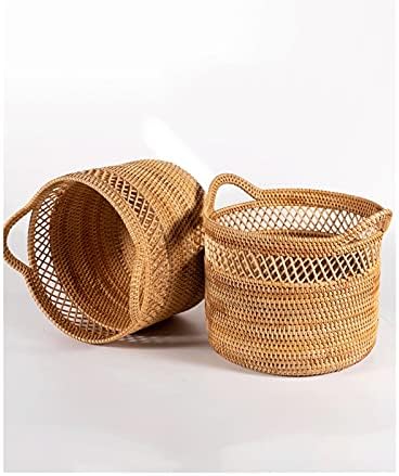 BKWJ Rattan Basket Storage Basking Storage Binskets para presentes Cestas de cesta de calçados de calça de calçados