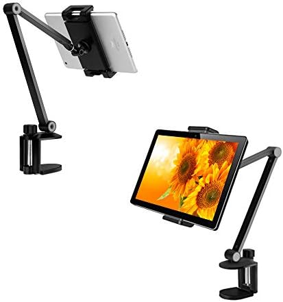 Alumínio Tablet Longo Tablet Stand Compatível com iPhone/iPad/iPad mini/iPad Pro 12,9 Qualquer