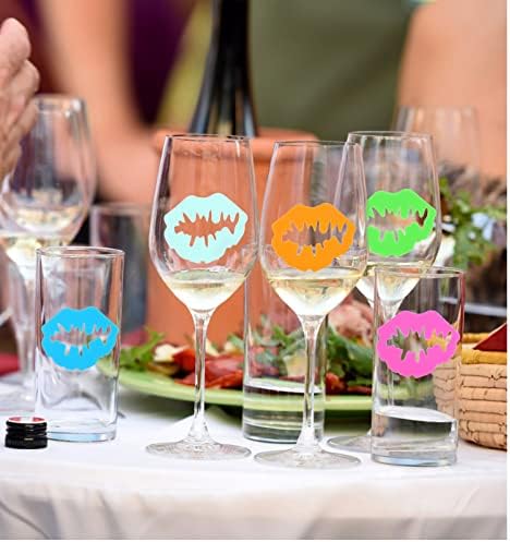 Hemoton 24pcs Wine Glass Markers Tags Marcadores de coquetéis para bebidas Tags de vidro de vinho