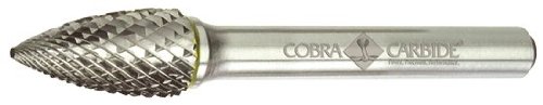 Cobra carboneto 10987 Micro grão de carboneto sólido Forma da árvore de árvore de comprimento regular com