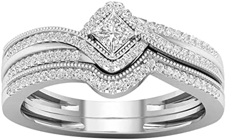 Anéis Bundle Anel feminino para namorada Micro Zircão Jóias Incluste Ring Presentes Anéis de mão Anéis de mão
